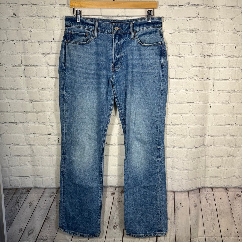 Lucky Brand Men Straight Leg Jeans Medium Wash Blue Denim 32x32